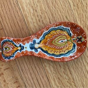 Anthropologie Multicolor Ceramic Spoon Rest
